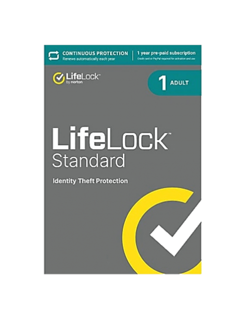 
                                                    LifeLock Standard by Norton - 1-Year / 1-Adult - USA