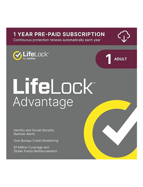 
                                                    LifeLock Advantage by Norton - 1-Year / 1-Adult - USA